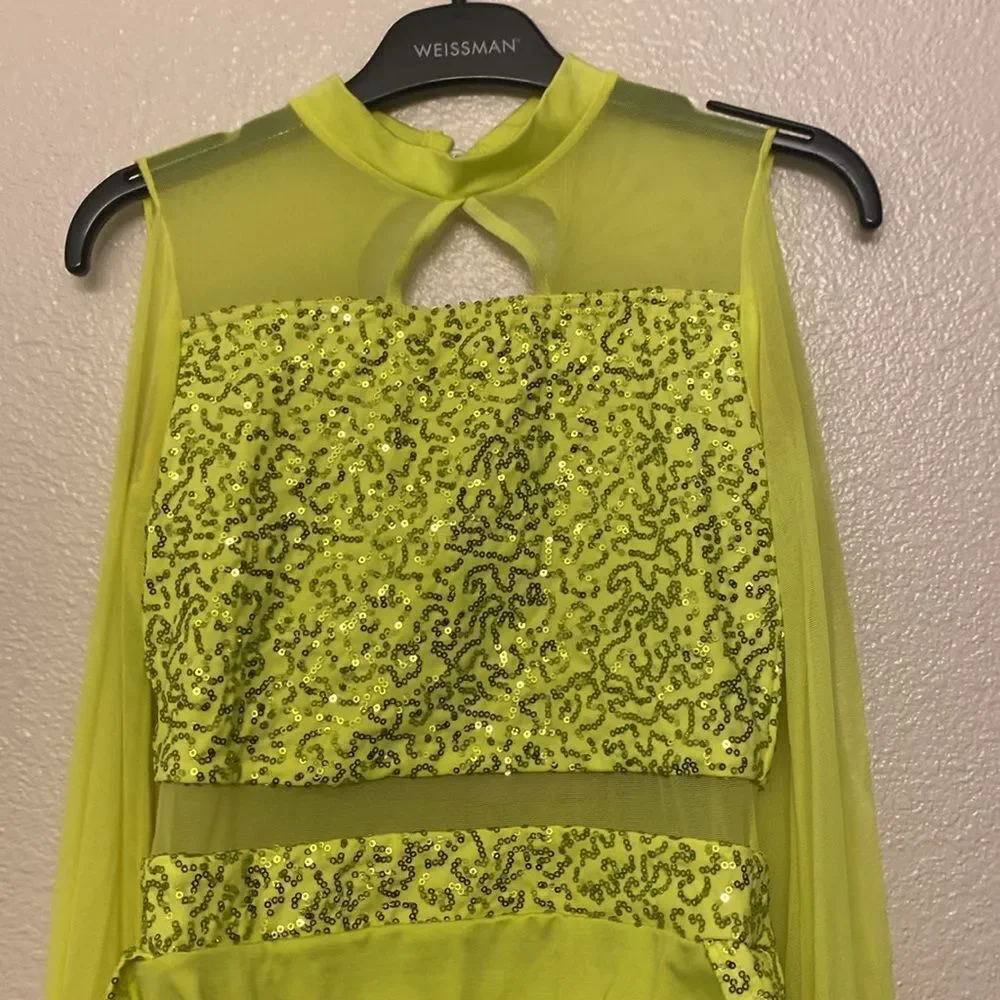 WEISSMAN Dance Costume Poet neon All I Am 11714 jazz contemporary lyrical LC